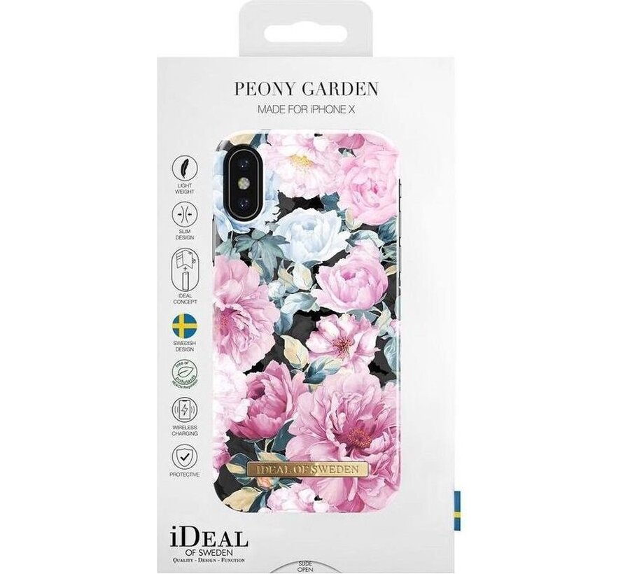 iDeal of Sweden Coque arrière Fashion pour iPhone X Peony Garden