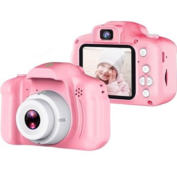 AyeKids AyeKids Kids Camera 2 in 1 - Caméra avant et arrière - Incl. 32GB SD - Caméra pour enfants - Rose