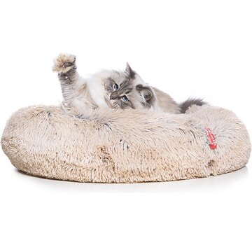 Snoozle Snoozle Cat Basket - Panier à chat doux et luxueux - Panier à chat rond - lavable - 100cm - Cream Brown