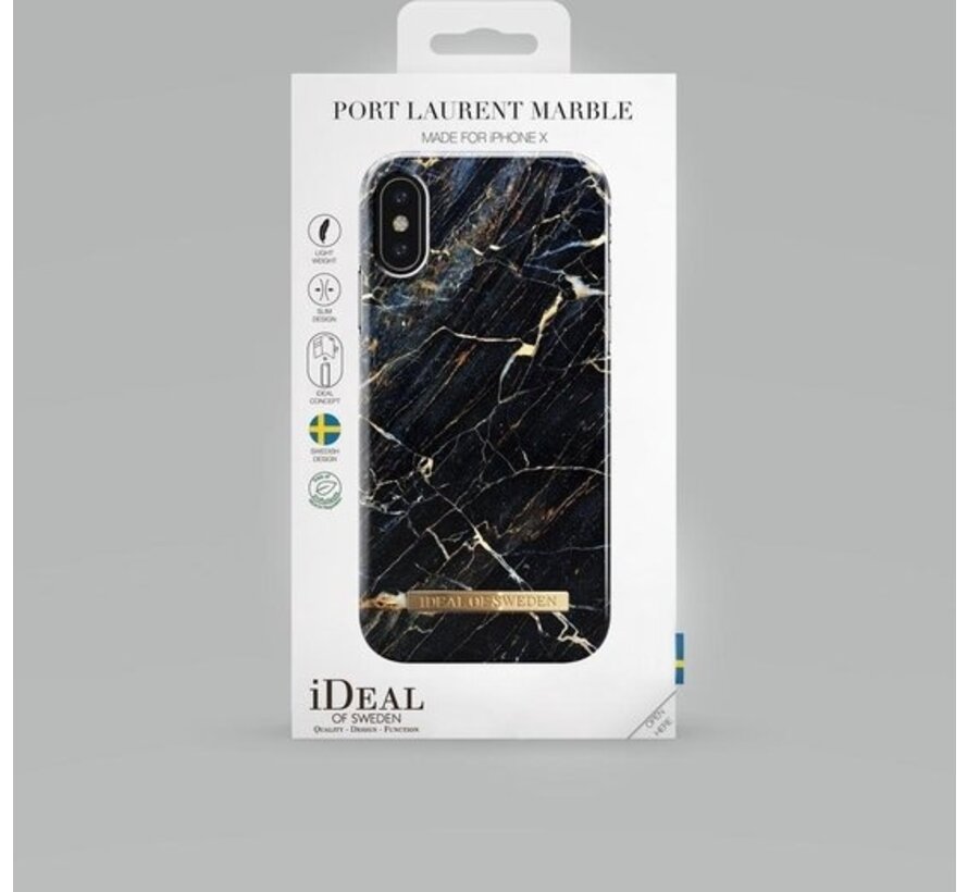 iDeal of Sweden Fashion Case coque téléphone iPhone Xs Max Port Laurent Marble