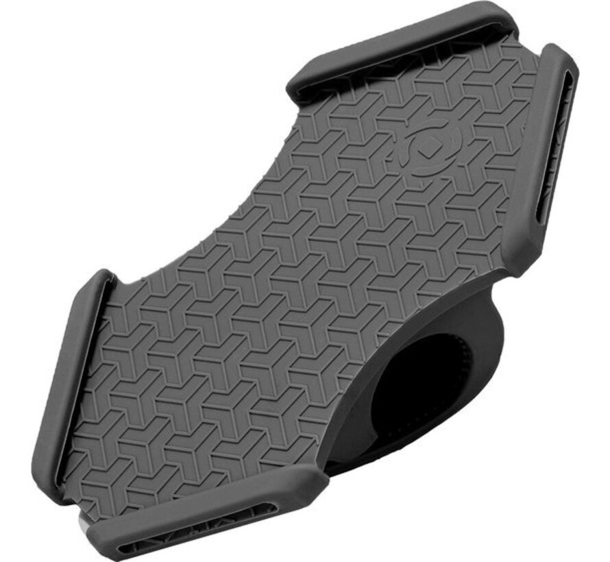 Porte téléphone en silicone Celly pour vélo avec sangle réglable - Universel - Noir/Noir