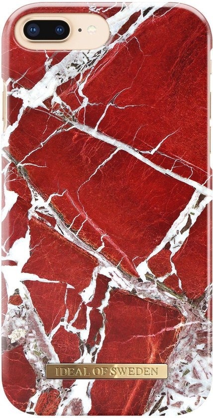 iDeal of Sweden iPhone 8 Plus / 7 Plus Fashion Back Case Scarlet Red Marble