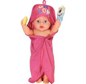 BABY born Serviette de bain avec capuche - Produits de soins pour poupées