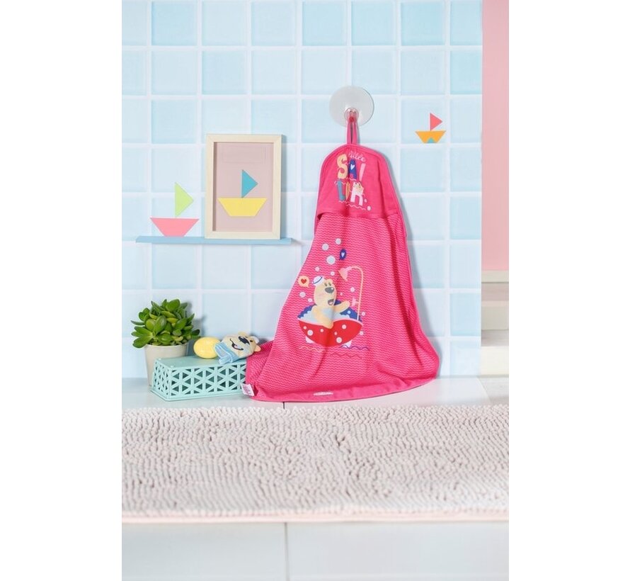 BABY born Serviette de bain avec capuche - Produits de soins pour poupées