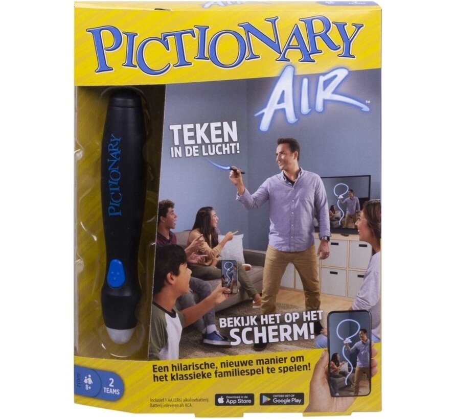 Mattel Games Pictionary Air - Jeu de société familial jeu de dessin - édition néerlandaise