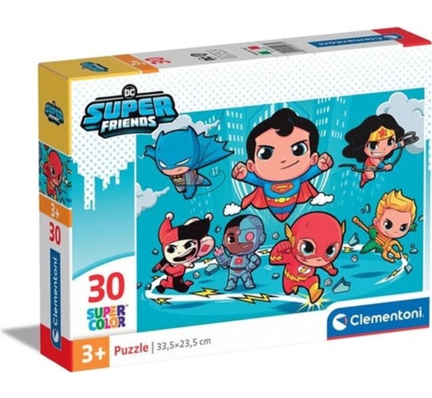 Clementoni - Puzzle 30 pièces Dc Comics Superfriends, Puzzles pour enfants, 3-5 ans, 20277