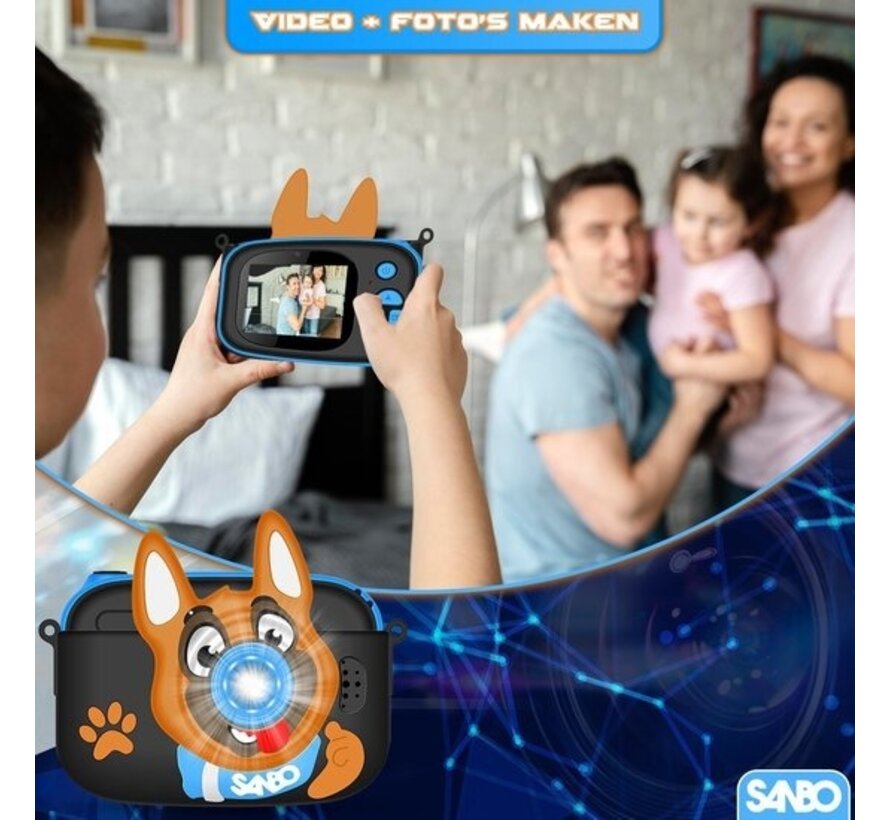 Sanbo T31 Pro Kids Camera - Blue / Black - Incl. 32Gb Sd Card and Reader - Caméra photo Kids - Vlogging - Play camera