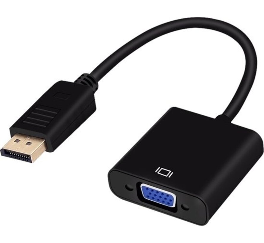 Adaptateur Displayport à VGA - DP à VGA - Adaptateur DP à VGA - Convertisseur Full HD 1080P