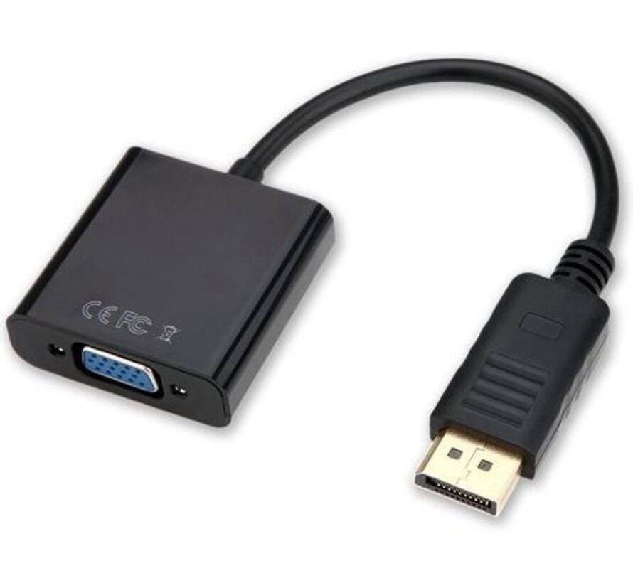 Adaptateur Displayport à VGA - DP à VGA - Adaptateur DP à VGA - Convertisseur Full HD 1080P