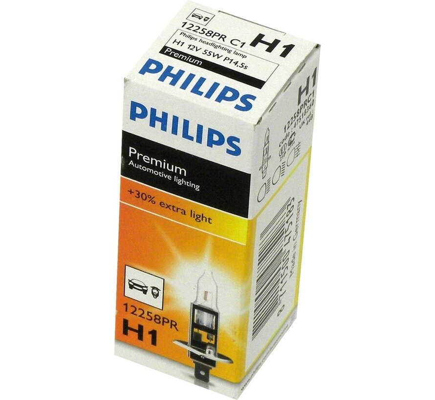 Ampoule voiture - Philips 12258PRC1 - H1 Vision Ds - 12V