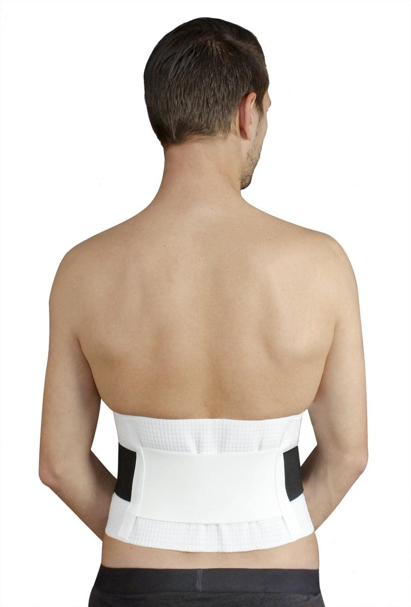 Ceinture de soutien dorsal extra forte blanc