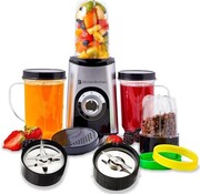 KitchenBrothers Mixeur Smoothie - KitchenBrothers - 13 Pièces - 4  Gobelets - 350W - acier inoxydable