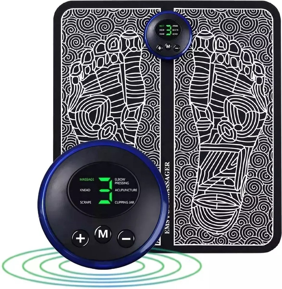 Appareil Massage des pieds PuroTech - Circulation sanguine - Soulagement des Douleurs Musculaires - Sans fil - - Acupression