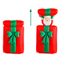 Père Noël Deuba en cadeau gonflable - figurine de Noël - décoration de Noël