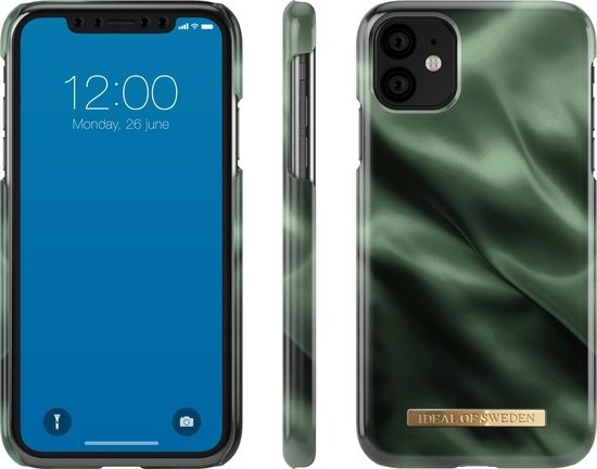 iDeal of Sweden Fashion Case Emerald Satin iPhone 11/XR