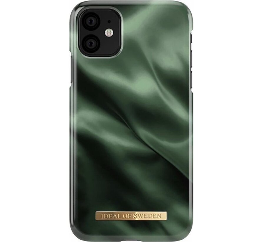 iDeal of Sweden Fashion Case Emerald Satin iPhone 11/XR