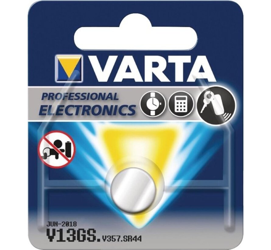 Pile bouton Varta Silver oxide 1,55 V SR44