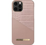 iDeal of Sweden iDeal of Sweden iPhone 12 - 12 Pro Atelier Case Backcover case - Rose Smoke Croco