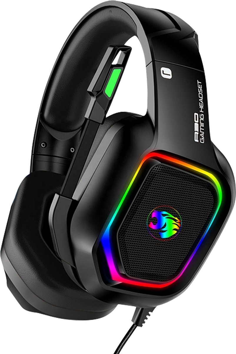 Casque de jeu avec microphone - Casque PS4, PS5, Xbox One, Xbox Series et PC - 7.1 Surround Sound - URGOODS