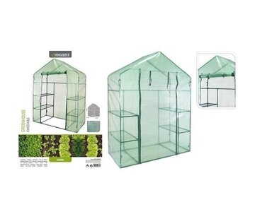 Pro Garden Serre de jardin Pro Garden - pour légumes et plantes -143 x 73 x 195 cm - 2 étagères - Vert