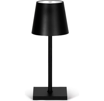 Goliving Goliving Lampe de table rechargeable - Sans fil et dimmable - Lampe tactile moderne - Lampe de nuit pour chambre à coucher - 26 cm - Noir