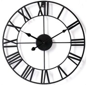 Goliving Goliving Horloge murale àl'ancienne - Horloge murale moderne - Métal - Vintage - Ø 40cm - Noir