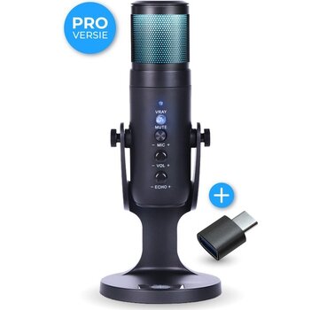 Nuvance Nuvance - Microphone USB avec support - pour PC et Microphone de jeu - Microphone de streaming - RGB