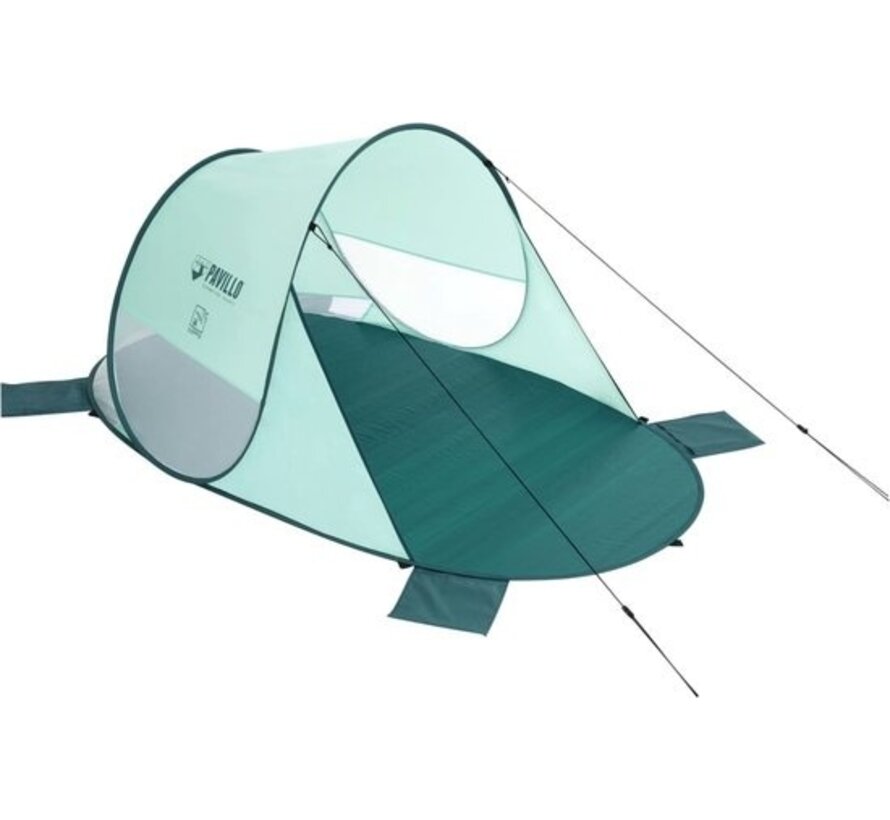 Bestway Tente de plage pop-up - Pavillo - 200x120x90 - Vert - Protection solaire UPF 80 - 2 personnes