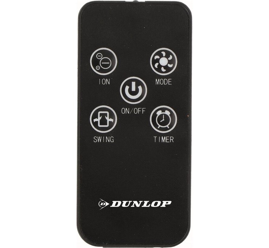 Dunlop Ventilateur de tour - 60 W - avec télécommande - minuterie - oscillant