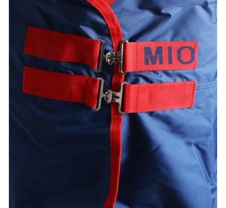 Couverture Horseware Mio Turnout Lite 0gr - Bleu foncé-rouge - 175