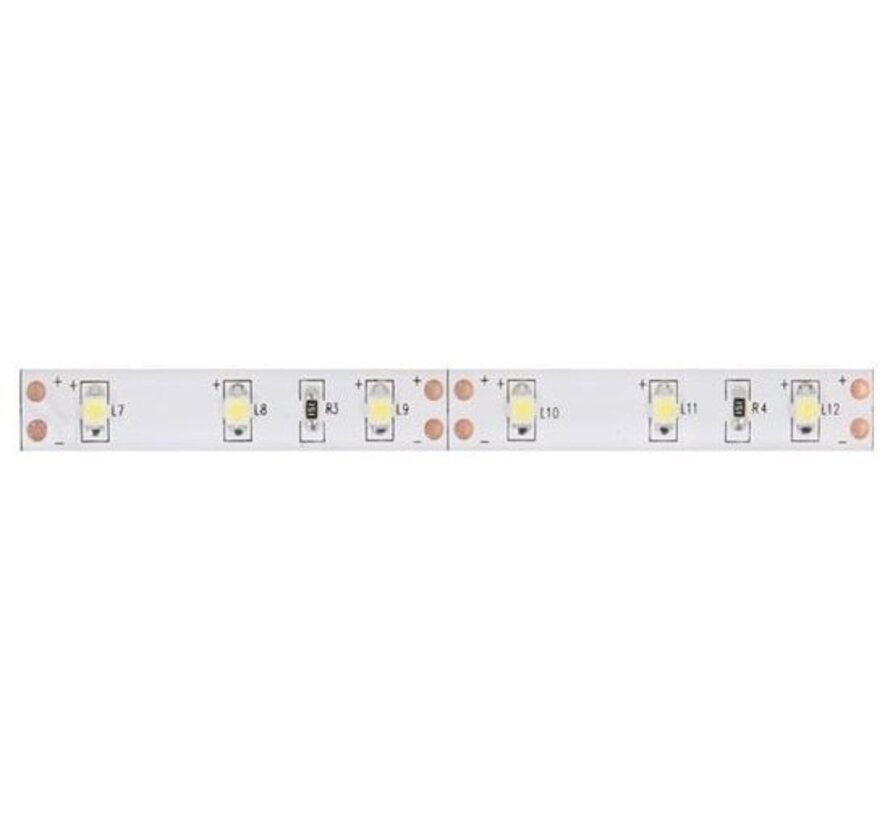 KIT AVEC BANDE LED FLEXIBLE ET ALIMENTATION - BLANC CHAUD - 300 LEDS - 5 m - 12Vdc - SANS REVÊTEMENT