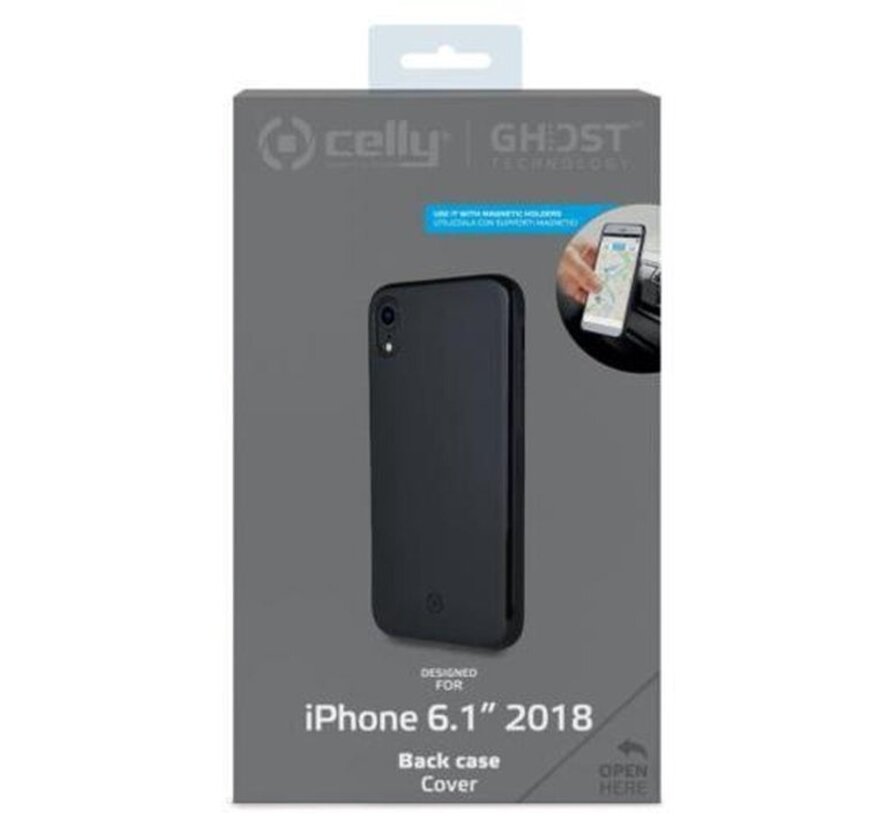 Celly Ghost Skin Thin Back Cover Apple iPhone XR Black