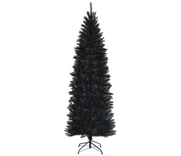 Coast Coast 210 cm crayon arbre de Noël Artificiel Sapin avec support métal Aiguilles PVC noir