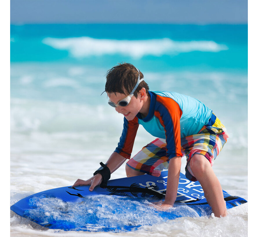 Bodyboard planche de natation légère pour enfants et adultes 106 cm bleu