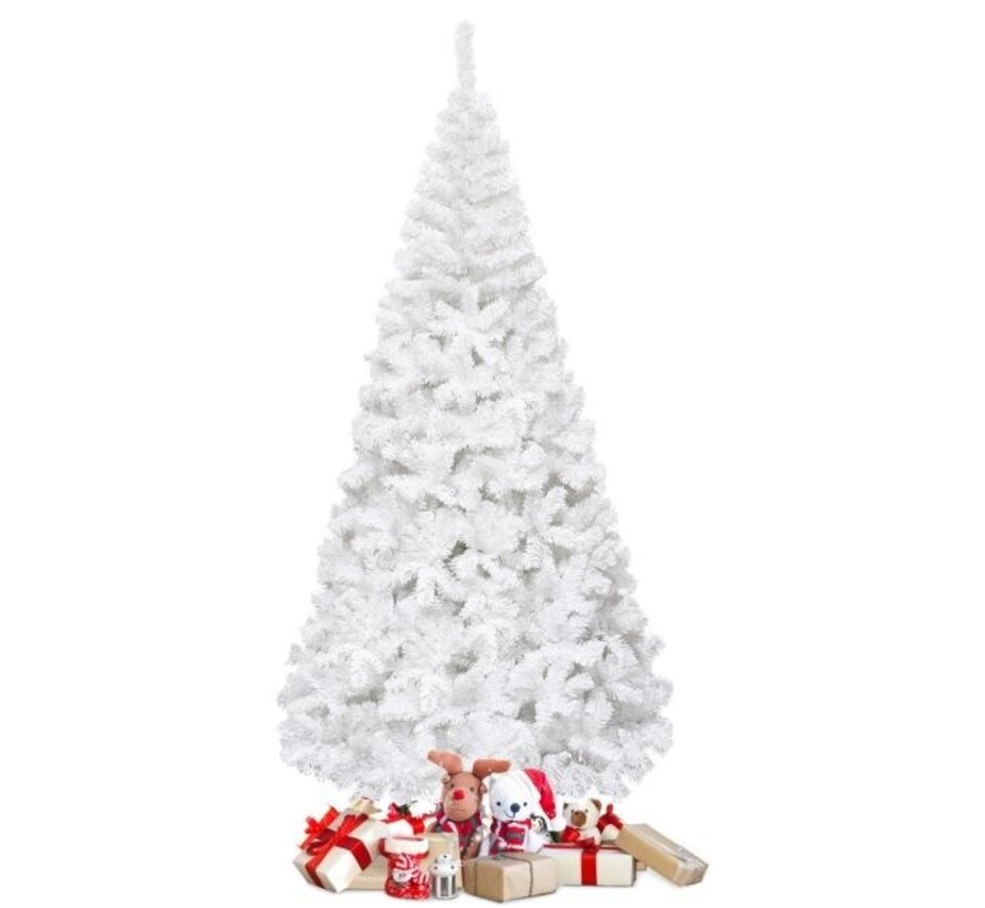 Coast Sapin de Noël Artificiel Sapin de Noël avec pied en métal 150-240 cm blanc