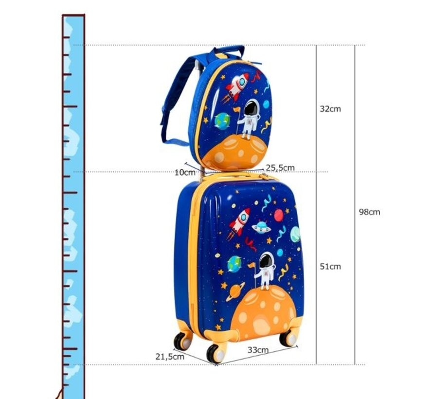 Coast Sac à dos pour enfants Astronaut Travel Case for children's backpack blue