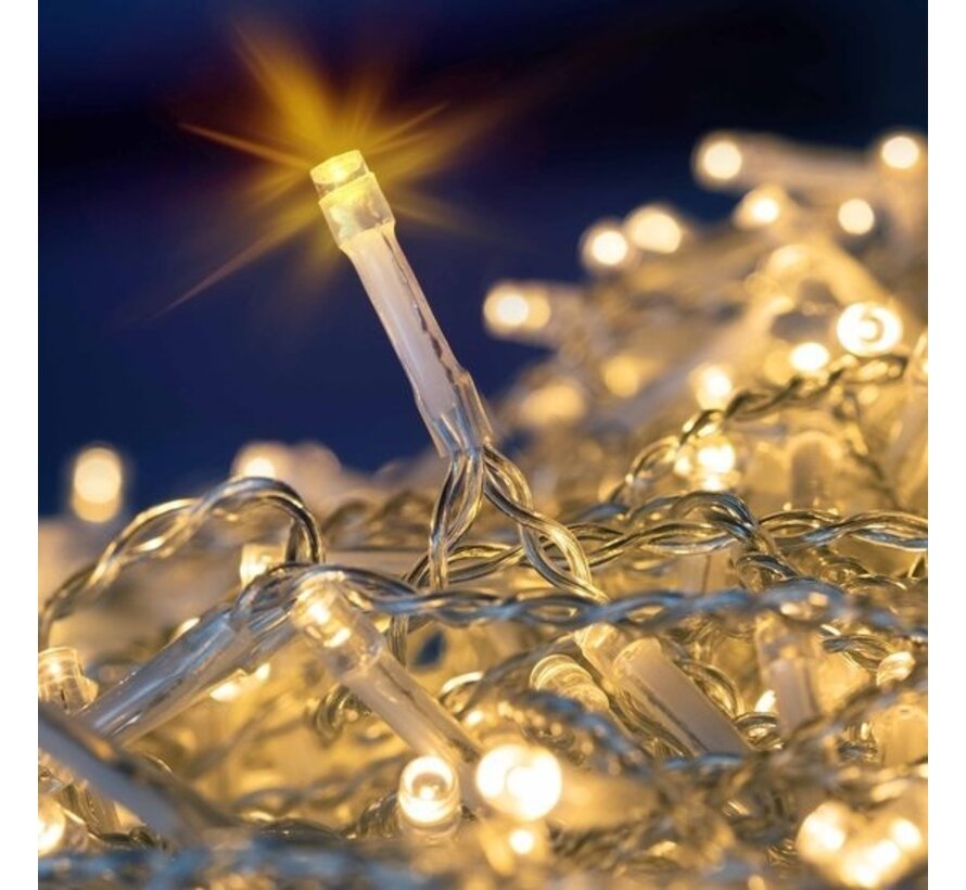 Guirlande lumineuse 400 LED - 15 m - Lumières blanc chaud