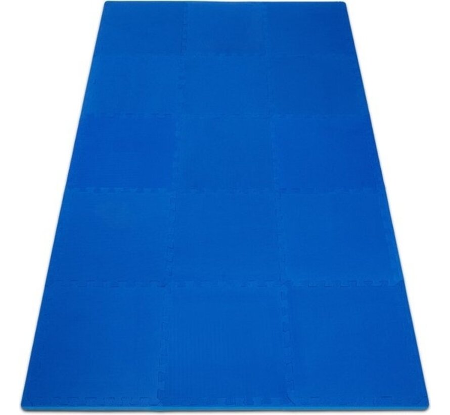 Monzana 8x Floor Protector - 45x45cm Anti-slip Expandable - Blue