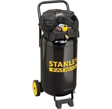 Stanley Compresseur d'air - Stanley - DN 230/10/50V FMXCM - 10Bar - 50L - 222L/Min - sans huile - avec poignée et roues - noir