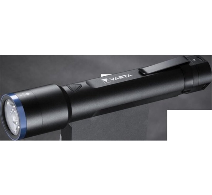 Torche LED Varta - F40 Night Cutter, mise au point progressive, résistante aux éclaboussures et aux chocs