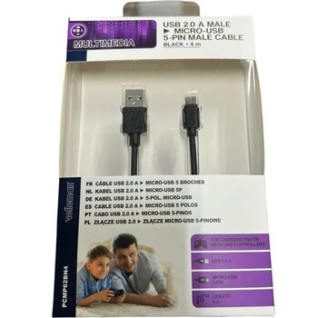 Velleman Velleman Câble Usb 2.0 PVC 4 mètres Noir