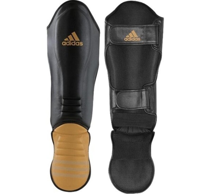 Protège-tibia adidas Hybrid Super Pro Noir/Or Petit