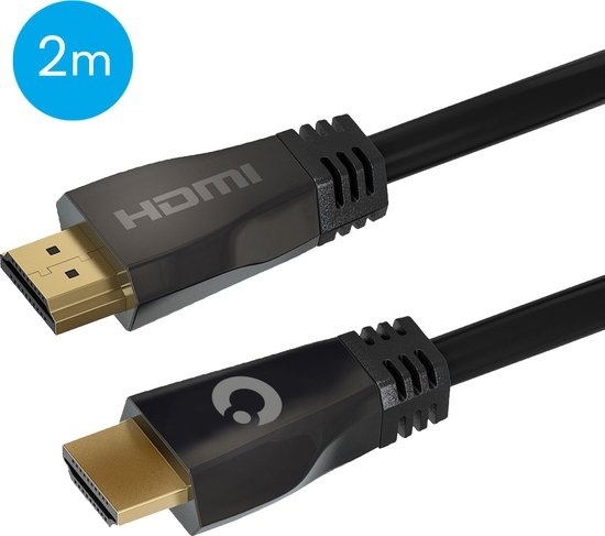 Auronic HDMI Ultra High Speed 2.1 Cable - Ethernet - Câble mâle-mâle - Noir - 2 mètres
