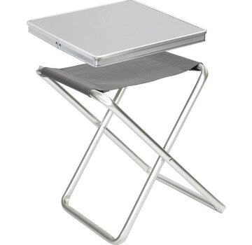 NordFalk NordFalk 2-in-1 table et chaise de camping 40x40 cm - table / chaise de camping pliante - aluminium