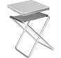 NordFalk 2-in-1 table et chaise de camping 40x40 cm - table / chaise de camping pliante - aluminium