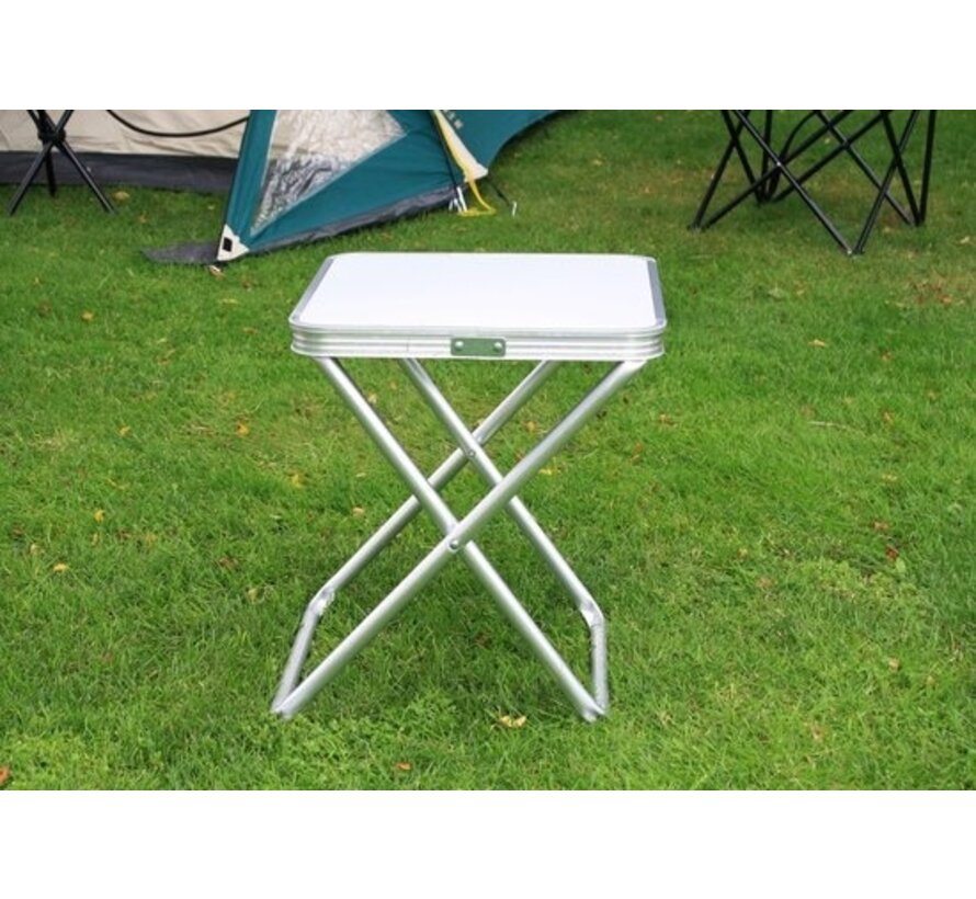 NordFalk 2-in-1 table et chaise de camping 40x40 cm - table / chaise de camping pliante - aluminium