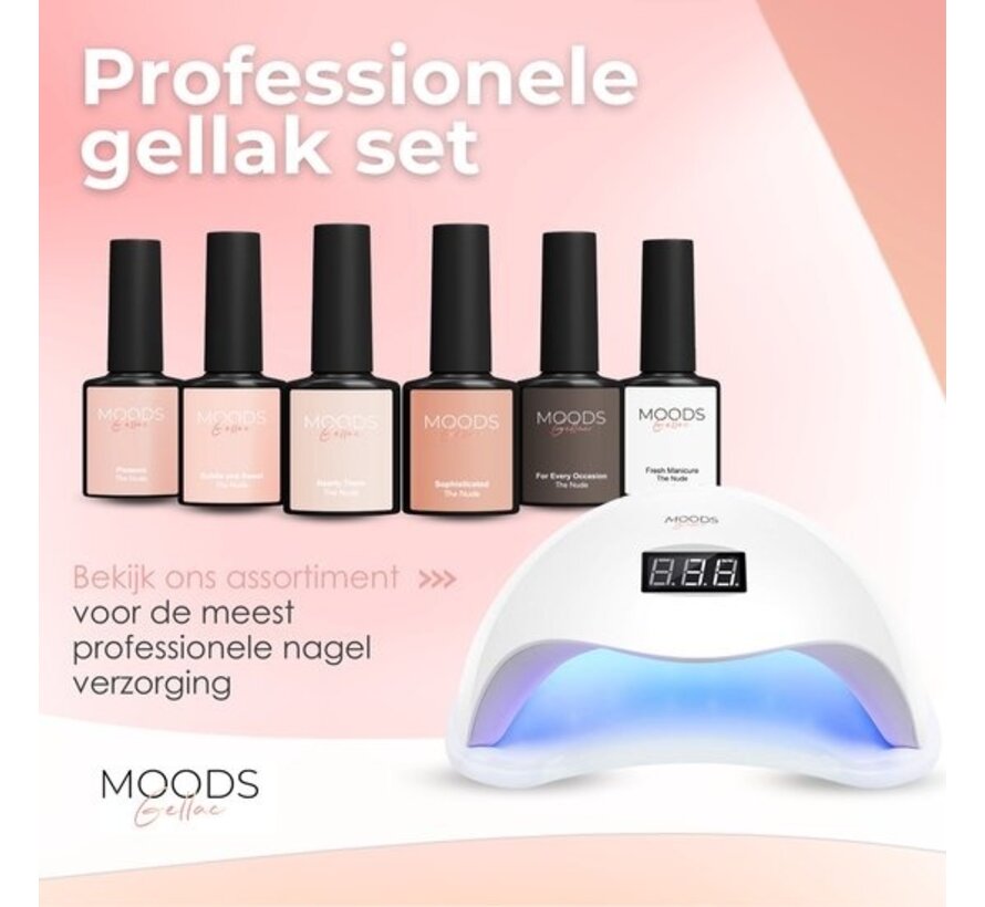 Vernis à ongles en gel - Moods Gellac - Ensemble de 6 pièces - 8ML - Kit de démarrage - Édition Nude - Ongles - Kit de démarrage de vernis en gel