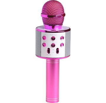 Denver Denver Karaoke Microphone Bluetooth - Sans fil - Ensemble Karaoké - Haut-parleur intégré - AUX - MicroSD - KMS20 - Rose