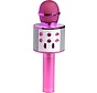 Denver Karaoke Microphone Bluetooth - Sans fil - Ensemble Karaoké - Haut-parleur intégré - AUX - MicroSD - KMS20 - Rose