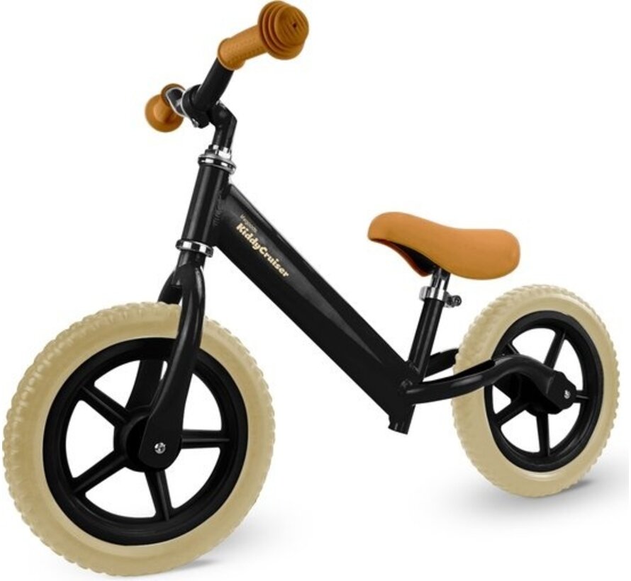 LifeGoods KiddyCruiser Balance Bike - 2 ans - Garçons et filles - Balance Bike - Noir